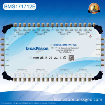 Professional 4 Satellite If Distribution Smatv System Cascade Multiswitch 17 In 17 Out 12 Subscribers 